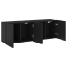 Muebles para TV de pared 2 unidades negro 60x30x41 cm