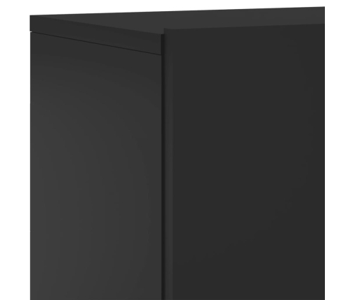 Muebles para TV de pared 2 unidades negro 60x30x41 cm