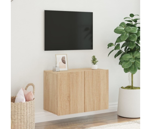 Mueble para TV de pared roble Sonoma 60x30x41 cm