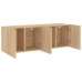 vidaXL Muebles para TV de pared 2 unidades roble Sonoma 60x30x41 cm