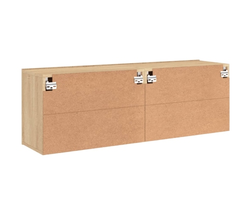 Muebles para TV de pared 2 unidades roble Sonoma 60x30x41 cm