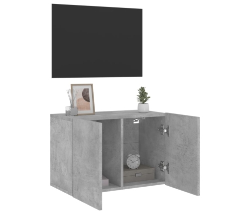 Mueble para TV de pared gris hormigón 60x30x41 cm