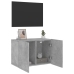 Mueble para TV de pared gris hormigón 60x30x41 cm