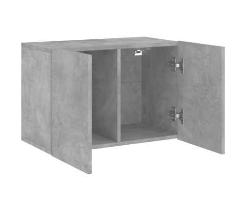 Mueble para TV de pared gris hormigón 60x30x41 cm