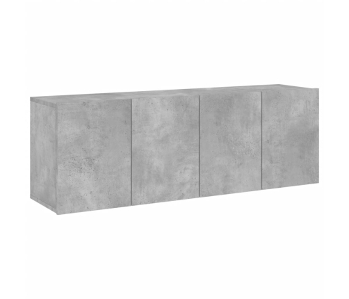 Muebles para TV de pared 2 unidades gris hormigón 60x30x41 cm