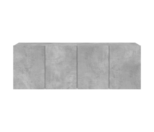 Muebles para TV de pared 2 unidades gris hormigón 60x30x41 cm