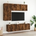 Mueble para TV de pared roble ahumado 60x30x41 cm