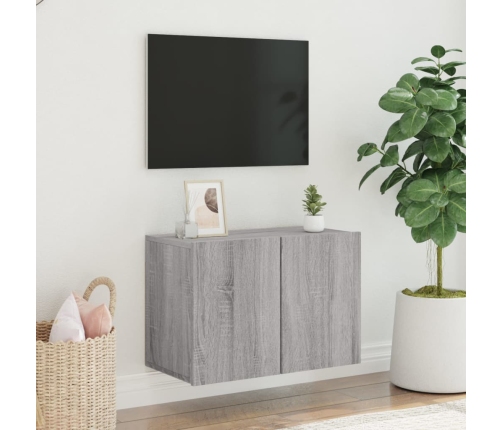 vidaXL Mueble para TV de pared gris Sonoma 60x30x41 cm