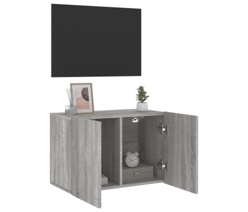 vidaXL Mueble para TV de pared gris Sonoma 60x30x41 cm