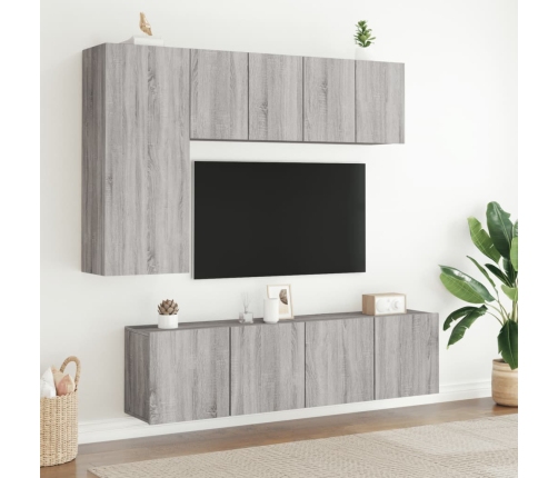 vidaXL Mueble para TV de pared gris Sonoma 60x30x41 cm