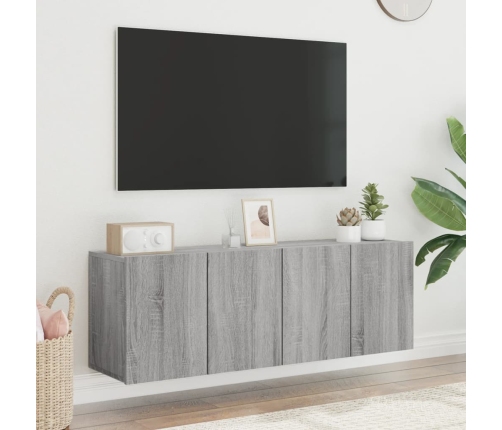 Muebles para TV de pared 2 unidades gris Sonoma 60x30x41 cm