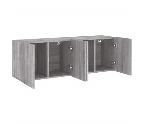 Muebles para TV de pared 2 unidades gris Sonoma 60x30x41 cm