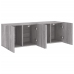 Muebles para TV de pared 2 unidades gris Sonoma 60x30x41 cm