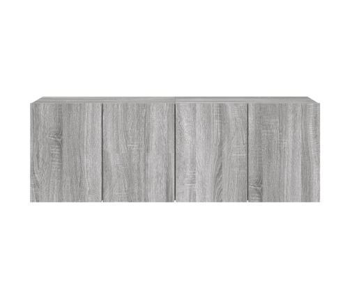 Muebles para TV de pared 2 unidades gris Sonoma 60x30x41 cm