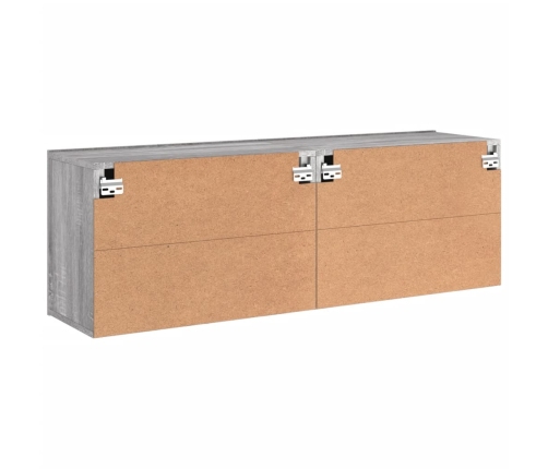 Muebles para TV de pared 2 unidades gris Sonoma 60x30x41 cm