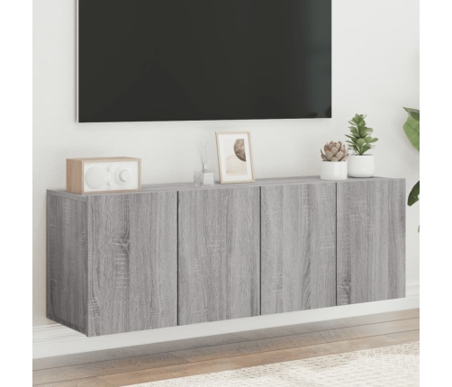 Muebles para TV de pared 2 unidades gris Sonoma 60x30x41 cm