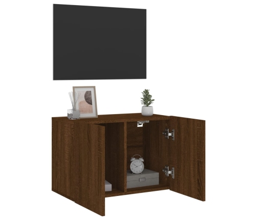 Mueble para TV de pared roble marrón 60x30x41 cm