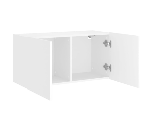 Mueble para TV de pared blanco 80x30x41 cm