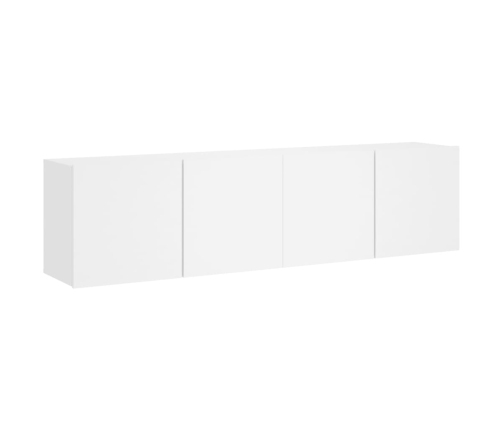 Muebles para TV de pared 2 unidades blanco 80x30x41 cm