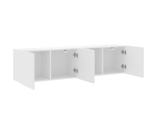 Muebles para TV de pared 2 unidades blanco 80x30x41 cm