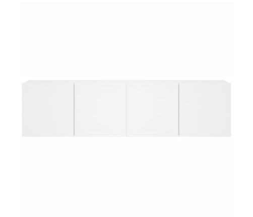 Muebles para TV de pared 2 unidades blanco 80x30x41 cm