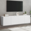 Muebles para TV de pared 2 unidades blanco 80x30x41 cm