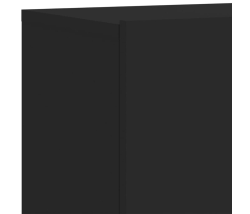 Mueble para TV de pared negro 80x30x41 cm