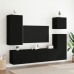 Mueble para TV de pared negro 80x30x41 cm