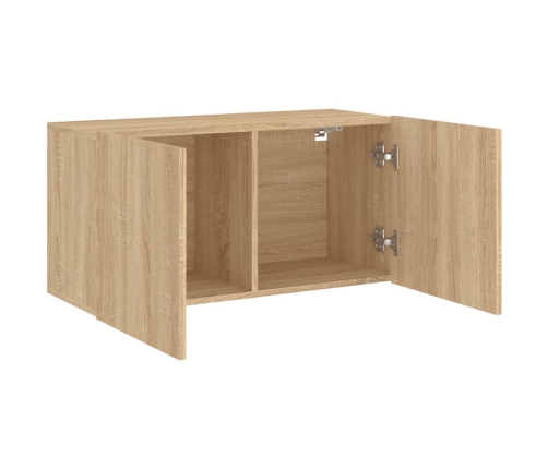 Mueble para TV de pared roble Sonoma 80x30x41 cm