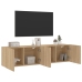 Muebles para TV de pared 2 unidades roble Sonoma 80x30x41 cm