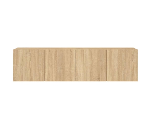 Muebles para TV de pared 2 unidades roble Sonoma 80x30x41 cm