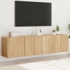 Muebles para TV de pared 2 unidades roble Sonoma 80x30x41 cm