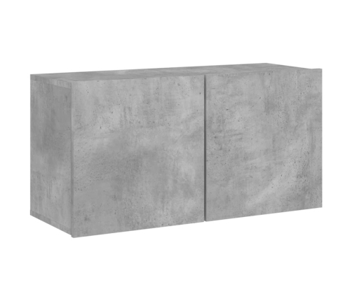 Mueble para TV de pared gris hormigón 80x30x41 cm