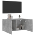 Mueble para TV de pared gris hormigón 80x30x41 cm