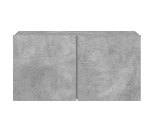 Mueble para TV de pared gris hormigón 80x30x41 cm