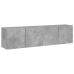 Muebles para TV de pared 2 unidades gris hormigón 80x30x41 cm