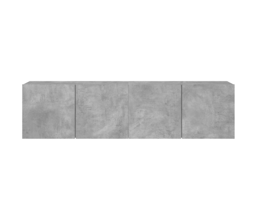 Muebles para TV de pared 2 unidades gris hormigón 80x30x41 cm