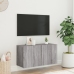 Mueble para TV de pared gris Sonoma 80x30x41 cm