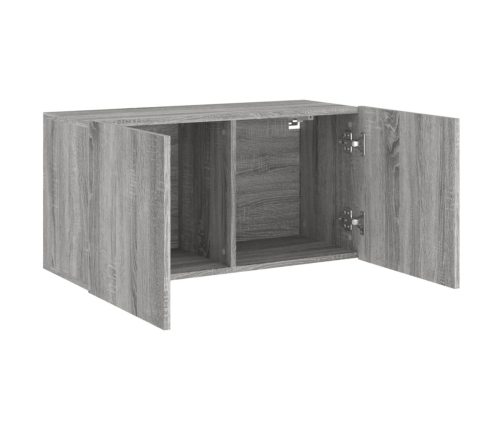 Mueble para TV de pared gris Sonoma 80x30x41 cm