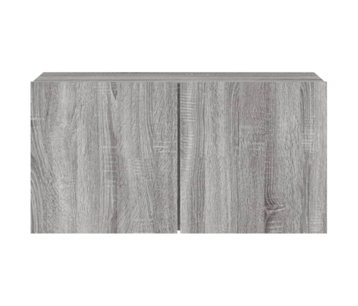 Mueble para TV de pared gris Sonoma 80x30x41 cm