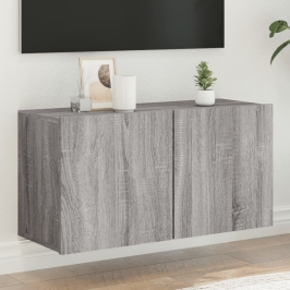 Mueble para TV de pared gris Sonoma 80x30x41 cm