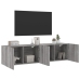 Muebles para TV de pared 2 unidades gris Sonoma 80x30x41 cm