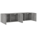 Muebles para TV de pared 2 unidades gris Sonoma 80x30x41 cm