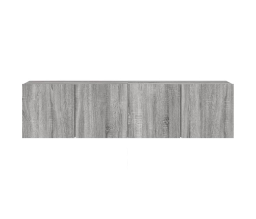 Muebles para TV de pared 2 unidades gris Sonoma 80x30x41 cm