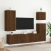 Mueble para TV de pared roble marrón 80x30x41 cm