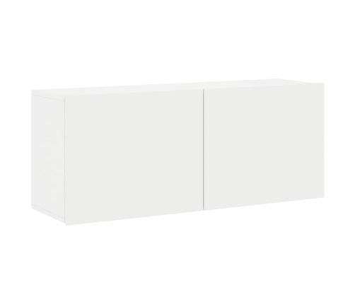 Mueble para TV de pared blanco 100x30x41 cm