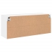 Mueble para TV de pared blanco 100x30x41 cm