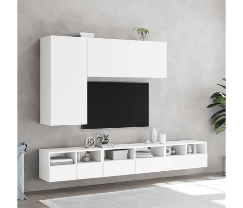 Mueble para TV de pared blanco 100x30x41 cm