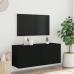 Mueble para TV de pared negro 100x30x41 cm