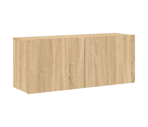 Mueble para TV de pared roble Sonoma 100x30x41 cm